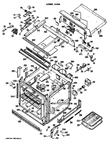 Lower Oven parts for Ge Range/Microwave Combo JKP77G*01 from AppliancePartsPros.com