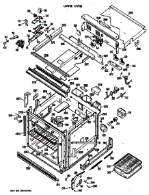 Lower Oven parts for Ge Range/Microwave Combo JKP77G*J1 from AppliancePartsPros.com