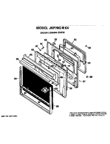Lower Door parts for Ge Range/Microwave Combo JKP78G*K4 from AppliancePartsPros.com