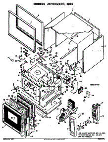 Oven Assembly parts for Ge Electric Range JKP80G*03 from AppliancePartsPros.com