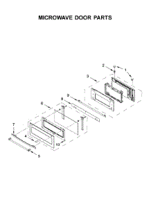 Microwave Door Parts parts for Jenn-Air Built-In Microwave JMC2430DP02 from AppliancePartsPros.com