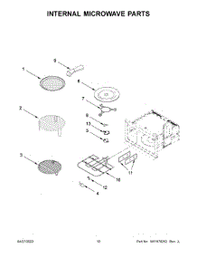 Internal Microwave Parts parts for Jenn-Air Built-In Microwave JMC2430IL15 from AppliancePartsPros.com