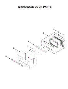 Microwave Door Parts parts for Jenn-Air Built-In Microwave JMC2430IM02 from AppliancePartsPros.com
