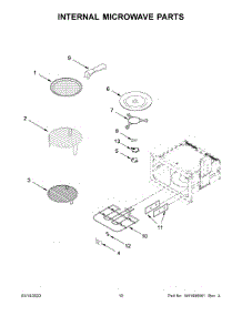 Internal Microwave Parts parts for Jenn-Air Built-In Microwave JMC2430LM00 from AppliancePartsPros.com