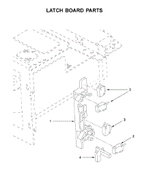 Latch Board Parts parts for Jenn-Air Countertop Microwave JMC3415ES01 from AppliancePartsPros.com