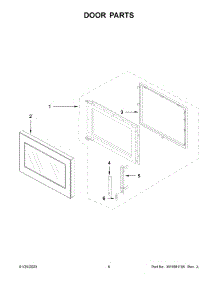 Door Parts parts for Jenn-Air Countertop Microwave JMC3415ES02 from AppliancePartsPros.com