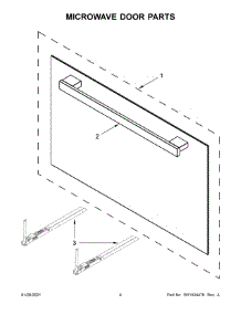 Microwave Door Parts parts for Jenn-Air Built-In Microwave JMC6224HL0 from AppliancePartsPros.com
