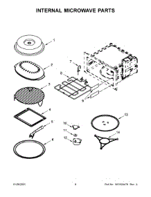 Internal Microwave Parts parts for Jenn-Air Built-In Microwave JMC6224HL0 from AppliancePartsPros.com