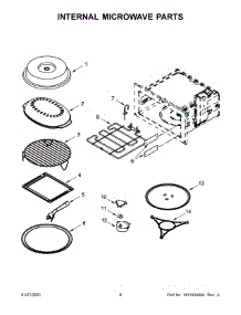 Internal Microwave Parts parts for Jenn-Air Built-In Microwave JMC6224HM0 from AppliancePartsPros.com