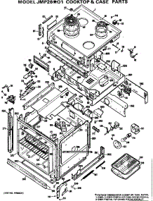 Cooktop & Case Parts parts for Ge Electric Range JMP26*D1 from AppliancePartsPros.com