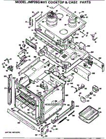 Cooktop & Case Parts parts for Ge Electric Range JMP26G*H1 from AppliancePartsPros.com