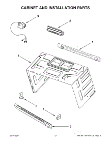 Cabinet And Installation Parts parts for Jenn-Air Microwave/Hood Combo JMV8208CS07 from AppliancePartsPros.com