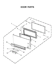 Door Parts parts for Jenn-Air Microwave/Hood Combo JMV9196CS7 from AppliancePartsPros.com