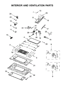 Interior And Ventilation Parts parts for Jenn-Air Microwave/Hood Combo JMV9196CS7 from AppliancePartsPros.com
