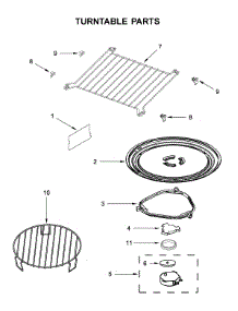 Turntable Parts parts for Jenn-Air Microwave/Hood Combo JMV9196CS7 from AppliancePartsPros.com