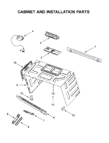 Cabinet And Installation Parts parts for Jenn-Air Microwave/Hood Combo JMV9196CS7 from AppliancePartsPros.com