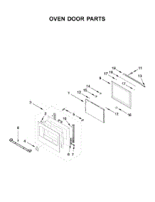 Oven Door Parts parts for Jenn-Air Wall Oven/Microwave Combo JMW2427IL01 from AppliancePartsPros.com