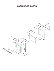Oven Door Parts parts for Jenn-Air Wall Oven/Microwave Combo JMW2427IL02 from AppliancePartsPros.com
