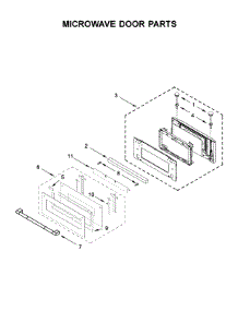 Microwave Door Parts parts for Jenn-Air Wall Oven/Microwave Combo JMW2427IL02 from AppliancePartsPros.com