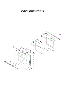 Oven Door Parts parts for Jenn-Air Wall Oven/Microwave Combo JMW2427IL03 from AppliancePartsPros.com