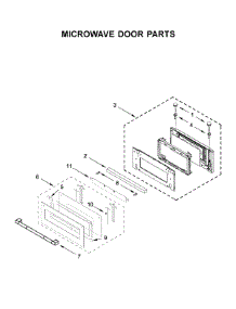Microwave Door Parts parts for Jenn-Air Wall Oven/Microwave Combo JMW2427IL03 from AppliancePartsPros.com