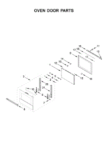 Oven Door Parts parts for Jenn-Air Wall Oven/Microwave Combo JMW2427IM02 from AppliancePartsPros.com