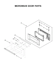 Microwave Door Parts parts for Jenn-Air Wall Oven/Microwave Combo JMW2427IM02 from AppliancePartsPros.com