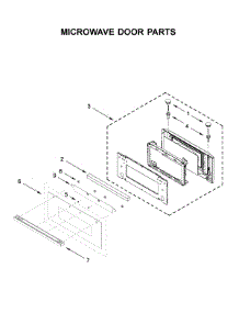 Microwave Door Parts parts for Jenn-Air Wall Oven/Microwave Combo JMW2427IM03 from AppliancePartsPros.com