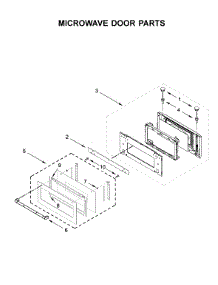 Microwave Door Parts parts for Jenn-Air Wall Oven/Microwave Combo JMW2430DP04 from AppliancePartsPros.com