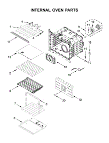 Internal Oven Parts parts for Jenn-Air Wall Oven/Microwave Combo JMW2430DS04 from AppliancePartsPros.com