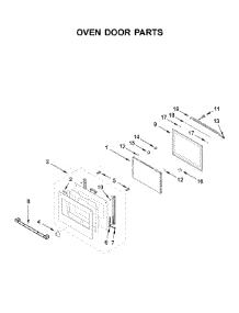 Oven Door Parts parts for Jenn-Air Wall Oven/Microwave Combo JMW2430IL01 from AppliancePartsPros.com