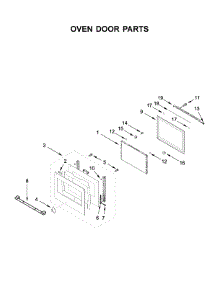 Oven Door Parts parts for Jenn-Air Wall Oven/Microwave Combo JMW2430IL02 from AppliancePartsPros.com