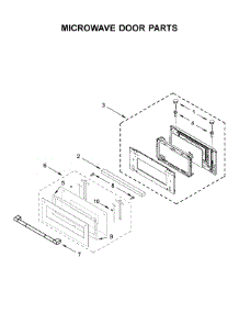 Microwave Door Parts parts for Jenn-Air Wall Oven/Microwave Combo JMW2430IL02 from AppliancePartsPros.com
