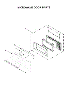 Microwave Door Parts parts for Jenn-Air Wall Oven/Microwave Combo JMW2430IM01 from AppliancePartsPros.com