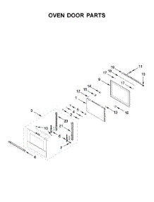 Oven Door Parts parts for Jenn-Air Wall Oven/Microwave Combo JMW2430IM02 from AppliancePartsPros.com