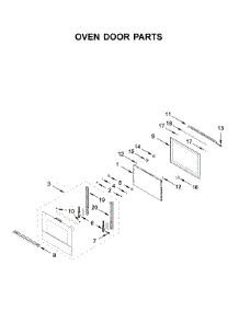 Oven Door Parts parts for Jenn-Air Wall Oven/Microwave Combo JMW2430IM03 from AppliancePartsPros.com