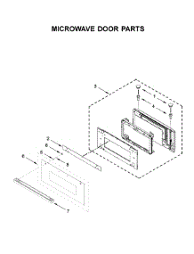 Microwave Door Parts parts for Jenn-Air Wall Oven/Microwave Combo JMW2430IM03 from AppliancePartsPros.com