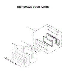 Microwave Door Parts parts for Jenn-Air Wall Oven/Microwave Combo JMW3430IL01 from AppliancePartsPros.com