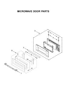 Microwave Door Parts parts for Jenn-Air Wall Oven/Microwave Combo JMW3430IL03 from AppliancePartsPros.com