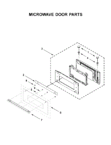 Microwave Door Parts parts for Jenn-Air Wall Oven/Microwave Combo JMW3430IM01 from AppliancePartsPros.com
