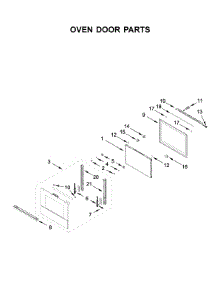 Oven Door Parts parts for Jenn-Air Wall Oven/Microwave Combo JMW3430IM02 from AppliancePartsPros.com