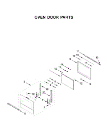Oven Door Parts parts for Jenn-Air Wall Oven/Microwave Combo JMW3430IM03 from AppliancePartsPros.com