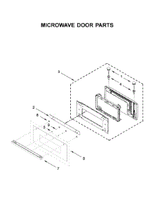 Microwave Door Parts parts for Jenn-Air Wall Oven/Microwave Combo JMW3430IM03 from AppliancePartsPros.com