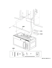 Installation Parts parts for Ge Microwave/Hood Combo JNM3184DP8BB from AppliancePartsPros.com