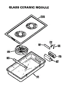 Module parts for Ge Electric Cooktop JP676*J1 from AppliancePartsPros.com