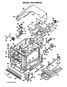 Main Body parts for Ge Electric Wall Oven JRP14G*J2 from AppliancePartsPros.com