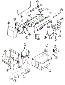 Ice Maker & Bin parts for Jenn-Air Side-By-Side Refrigerator JRSD227B from AppliancePartsPros.com