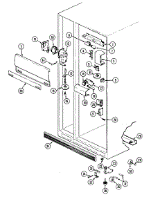 Fresh Food Compartment parts for Jenn-Air Side-By-Side Refrigerator JRSD227W from AppliancePartsPros.com