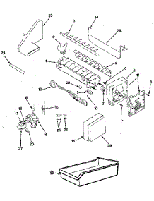 Ice Maker Section parts for Jenn-Air Top-Mount Refrigerator JRT1215B/M9C67B from AppliancePartsPros.com