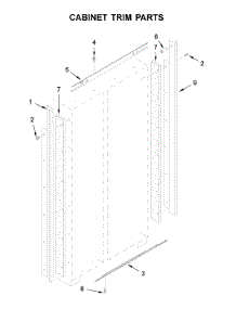Cabinet Trim Parts parts for Maytag Side-By-Side Refrigerator JS48NXFXDW10 from AppliancePartsPros.com